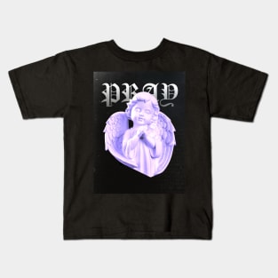 3D Cherub Angel: Pray - Aesthetics Kids T-Shirt